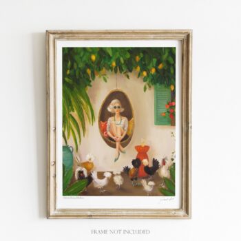 Extraordinary Chickens Art Print - 8.5" X 11"
