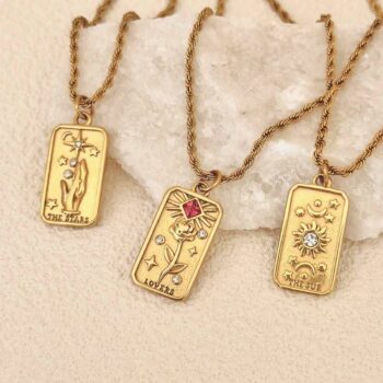 Tarot Card Necklace - The Sun