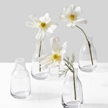 3.5in Tall Tiny Bottle Bud Glass Vase
