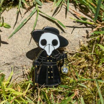 Plague Doctor Hard Enamel Pin -1.5"