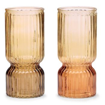 Ombre Fall Glass Vase Assortment