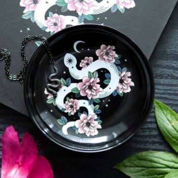 Serpentine Floral Trinket Dish