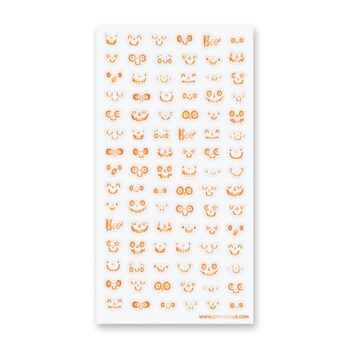 Pumpkin Faces Sticker Sheet