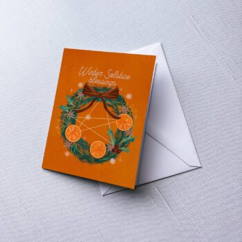 Greeting Card: Winter Solstice; A2 folded, blank