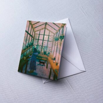 Greeting Card: Greenhouse; A2 folded, blank