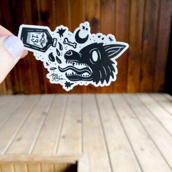 Thirsty Wolf - Sticker: No