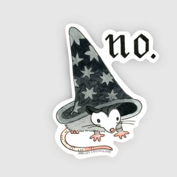 Nopossum Sticker – Wizard Opossum