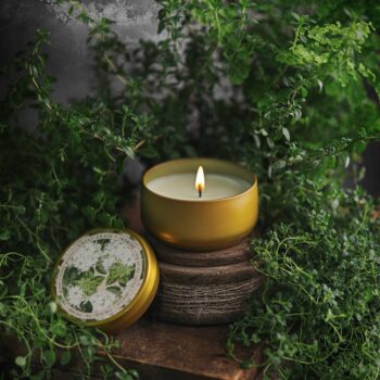 BOTANICA | Sweet Grass & Jasmine | 8oz Tin: 8oz // 50hr Burn Time