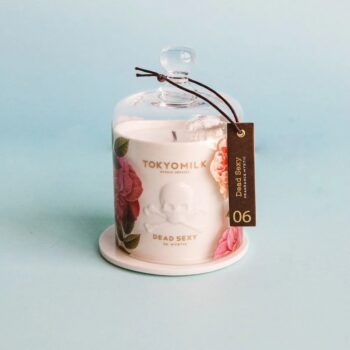 Dead Sexy Cloche Candle In White