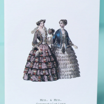 Mrs. & Mrs. Congratulations Card
