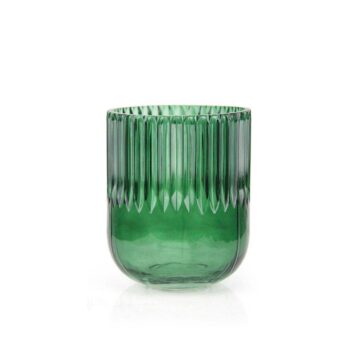 6.5" Tall - Glass Vase Green