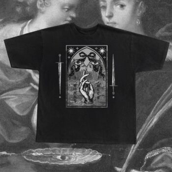 I Worry, I Weep Oversized Tee: Black, S