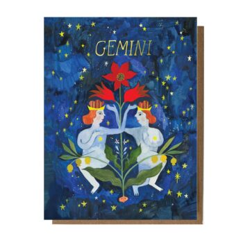 Gemini: Astrology Birthday Card: Sleeved Single A2 Card
