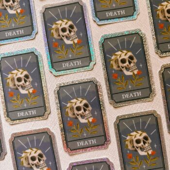 Death Tarot Card 2" Sticker