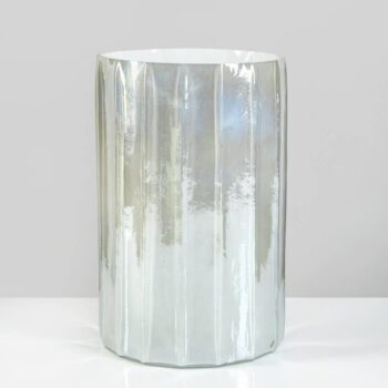 8in Norvege Pearl White Vase