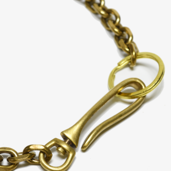 10mm Brass Hook Keychain // Wallet Chain // Necklace