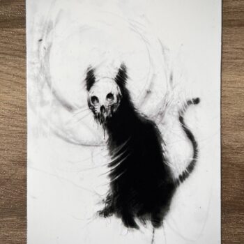 Nightmare Meow-Fine Art Print: 5x7