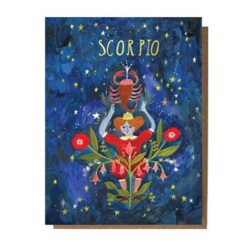 Scorpio: Astrology Birthday Card: Sleeved Single A2 Card