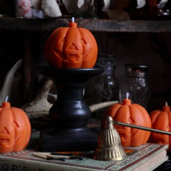 Pumpkin Jack-o-lantern Candle