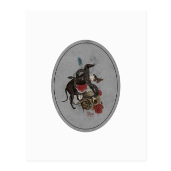 Black Dog Art Print