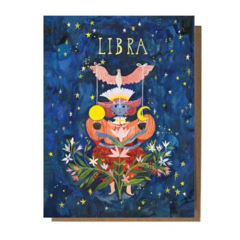 Libra: Astrology Birthday Card: Sleeved Single A2 Card