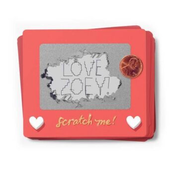Set of 18 - Scratch A Sketch Valentines