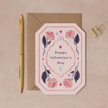 Roses Valentine's Card | Valentine’s Day Cards | Shaped Card