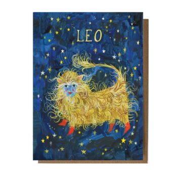 Leo: Astrology Birthday Card: Sleeved Single A2 Card