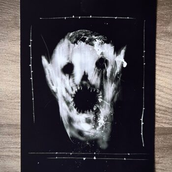 Vampire Kiss-Dark Art Print