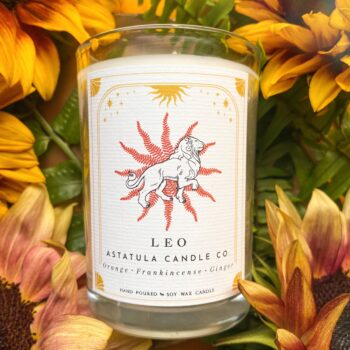 Leo Zodiac Candle