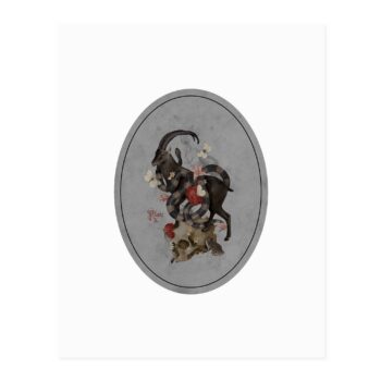 Black Goat Art Print