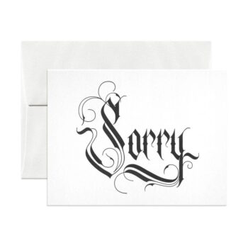 Sorry Greeting Card