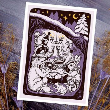 Hygge Dinner Party - Art Print