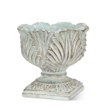 Ornate Pedestal Planter-7.5" H
