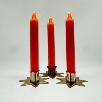 SINGLE SPELL CANDLE ORANGE 6" INCH