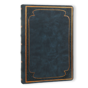 Victoria's Journals Vintage Style Diary Vegan Leather (Navy)