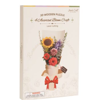 3D Wooden Flower Puzzle Bundle Pack