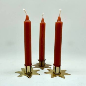 SINGLE SPELL CANDLE BROWN 6" INCH