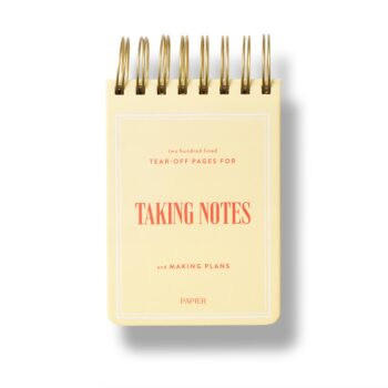 Taking Notes Chunky Spiral Notepad