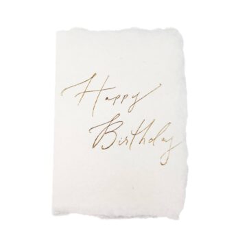 Happy birthday gold cursive