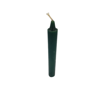 SINGLE SPELL CANDLE GREEN 6" INCH