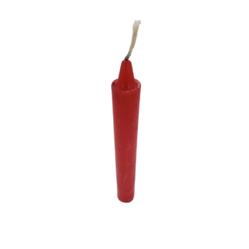 SINGLE SPELL CANDLE RED 6" INCH