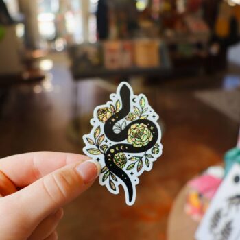 Holographic Glitter Snake Waterproof Sticker