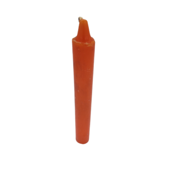SPELL CANDLE ORANGE 6" INCH BOX