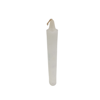 SINGLE SPELL CANDLE WHITE 6" INCH